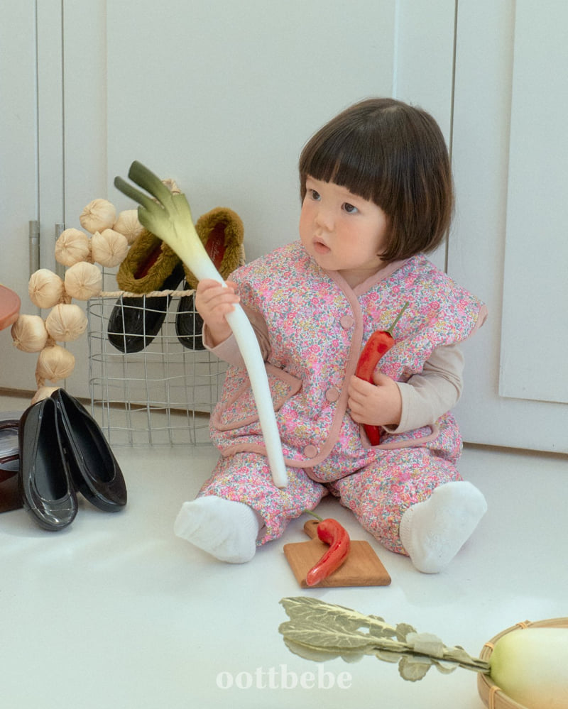 Oott Bebe - Korean Baby Fashion - #babyfever - Kimchi-Making Top Bottom Set - 8