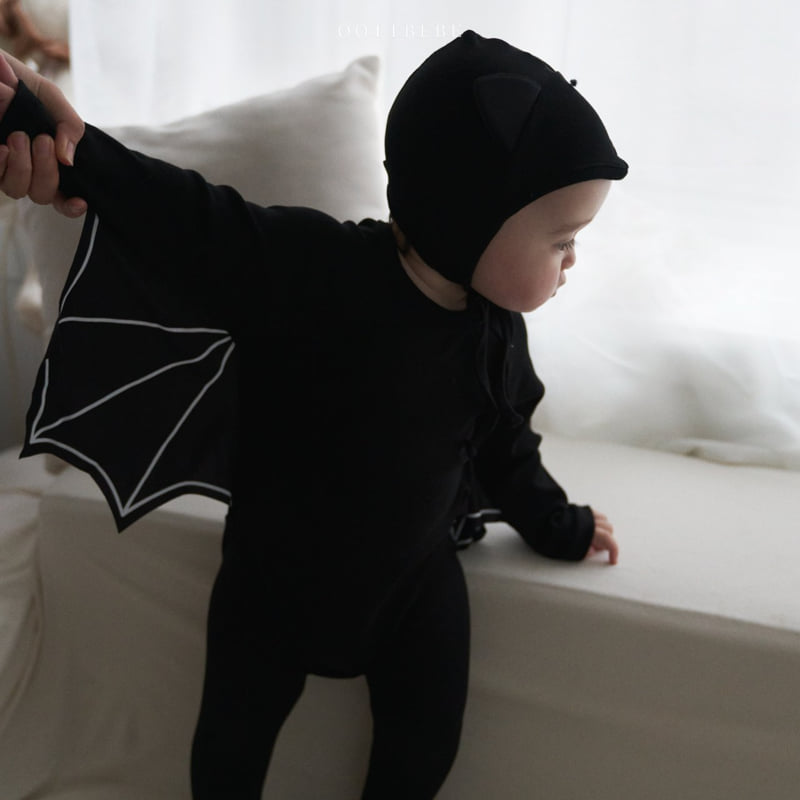Oott Bebe - Korean Baby Fashion - #babylifestyle - Bat Suit Set (Suit + Leggings) - 7