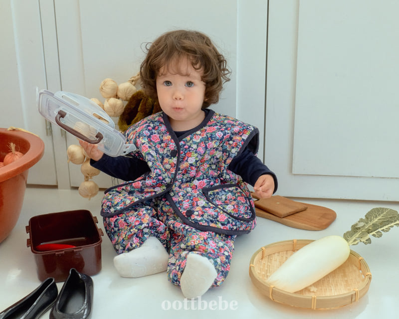 Oott Bebe - Korean Baby Fashion - #babylifestyle - Kimchi-Making Top Bottom Set - 10
