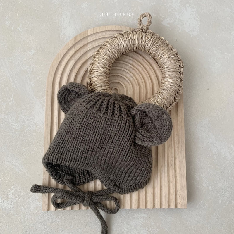 Oott Bebe - Korean Baby Fashion - #babyoninstagram - Teddy Line Bonnet - 6
