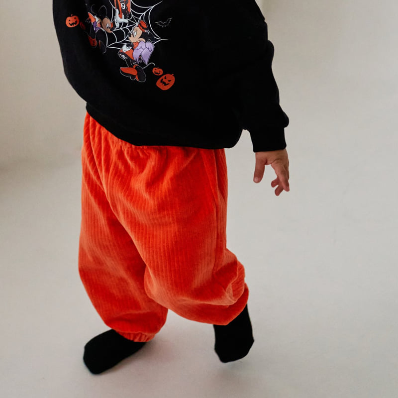 Oott Bebe - Korean Baby Fashion - #babyoninstagram - Halloween Velvet Pants - 5