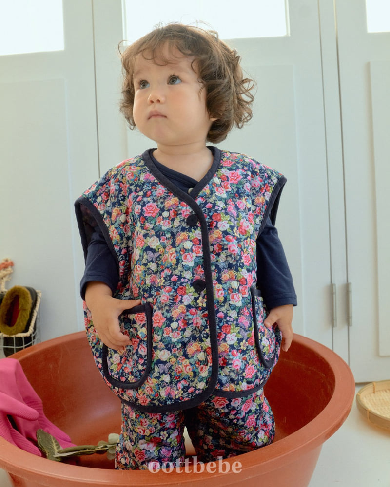 Oott Bebe - Korean Baby Fashion - #babyoninstagram - Kimchi-Making Top Bottom Set - 11