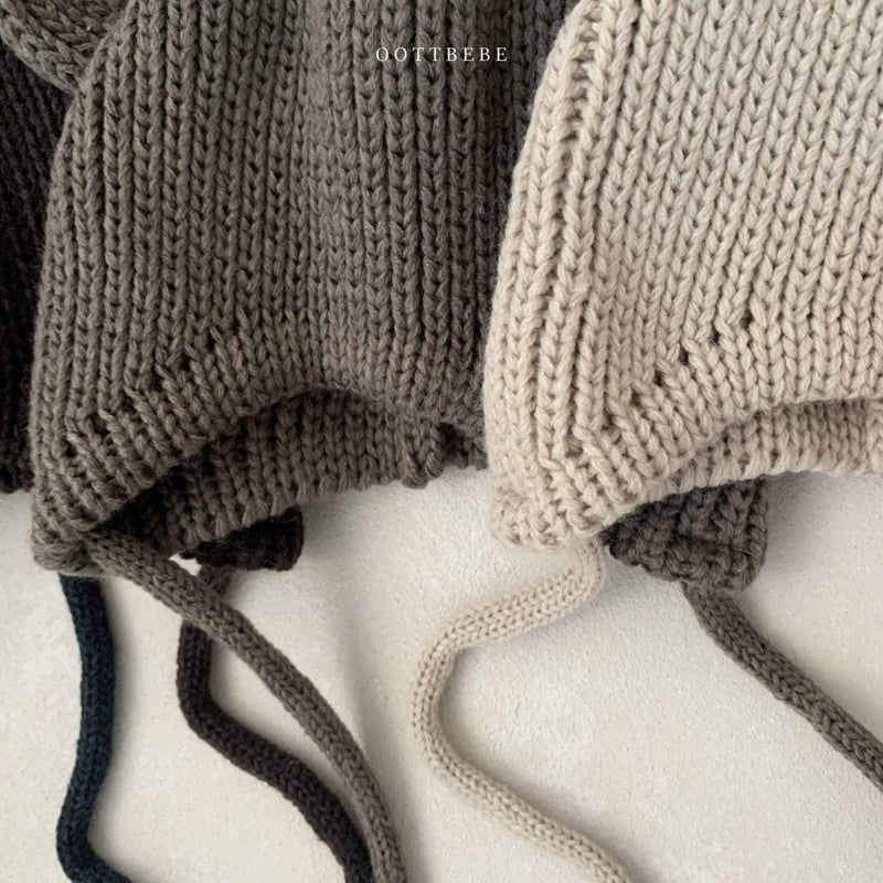 Oott Bebe - Korean Baby Fashion - #babyootd - Teddy Line Bonnet - 7
