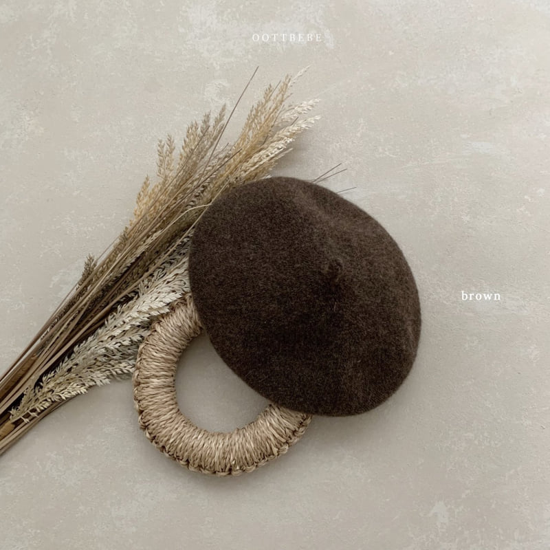 Oott Bebe - Korean Baby Fashion - #babyootd - Warm Beret (Natural) - 6