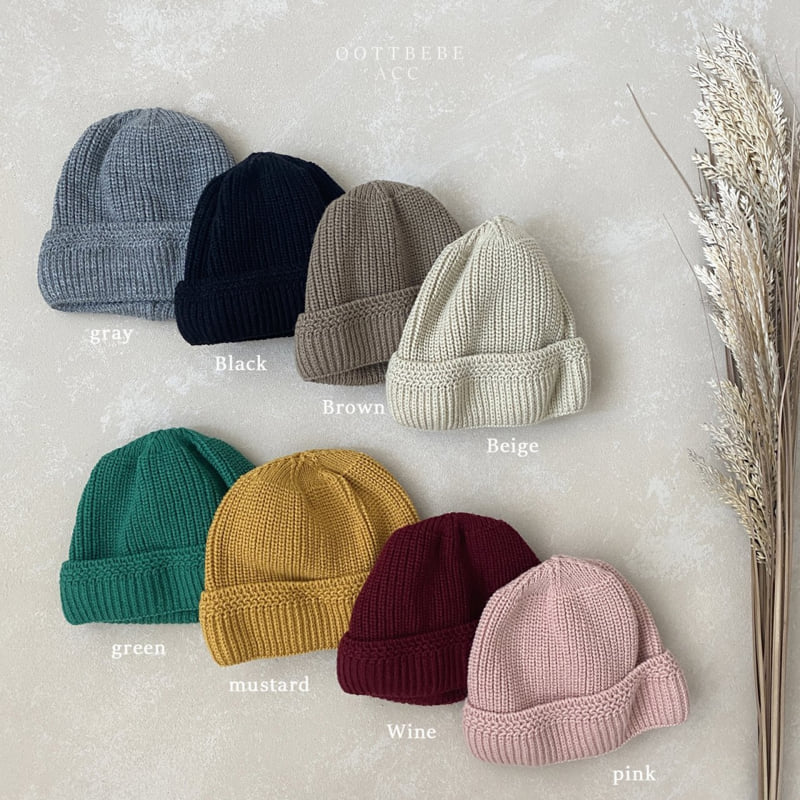 Oott Bebe - Korean Baby Fashion - #babyoutfit - Autumn Baby Beanie - 12