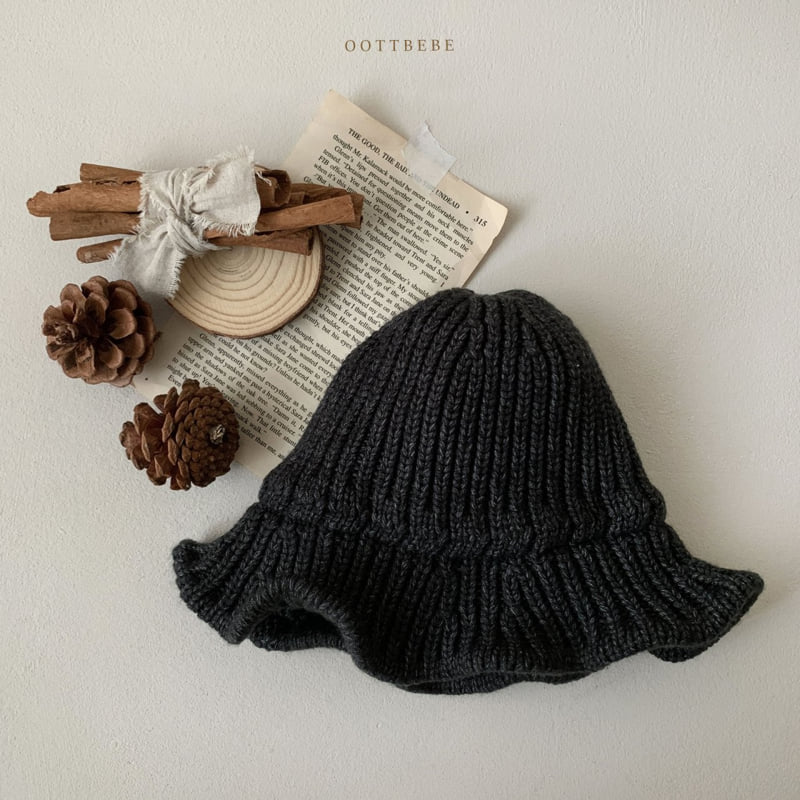 Oott Bebe - Korean Baby Fashion - #babyoutfit - Knit Bucket Hat - 6