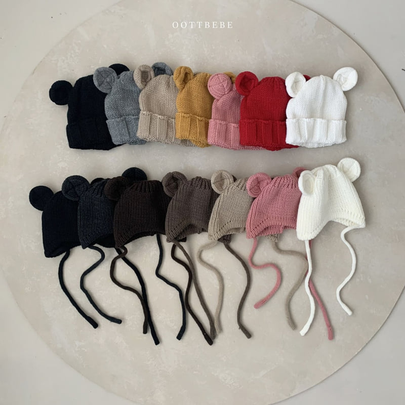 Oott Bebe - Korean Baby Fashion - #babywear - Teddy Line Bonnet - 10