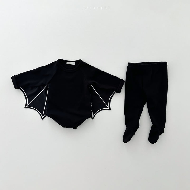 Oott Bebe - Korean Baby Fashion - #babywear - Bat Suit Set (Suit + Leggings) - 12