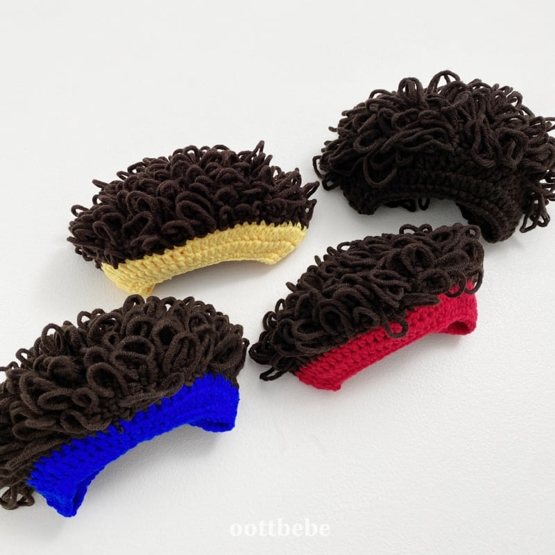 Oott Bebe - Korean Baby Fashion - #babywear - Wig Hat Curly Hair - 2