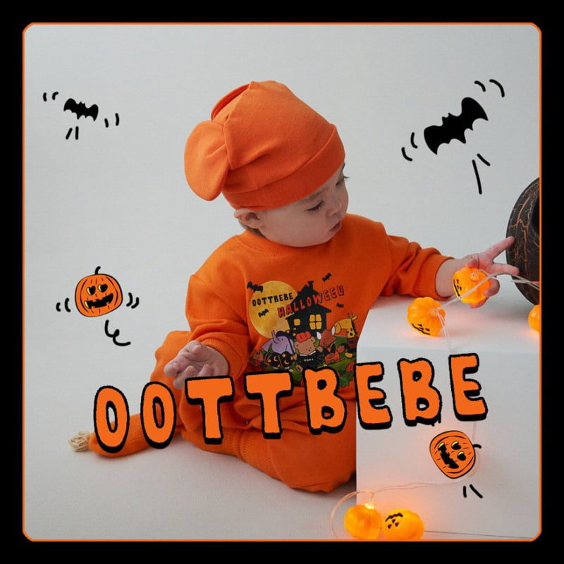 Oott Bebe - Korean Baby Fashion - #onlinebabyboutique - Pumpkin Bodysuit - 2