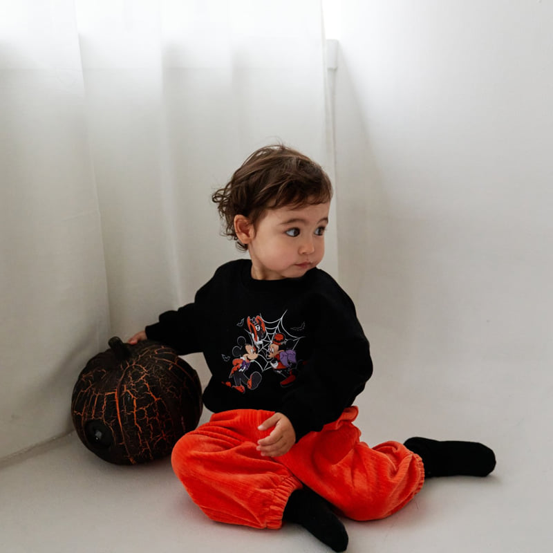 Oott Bebe - Korean Baby Fashion - #onlinebabyboutique - Halloween Velvet Pants - 10
