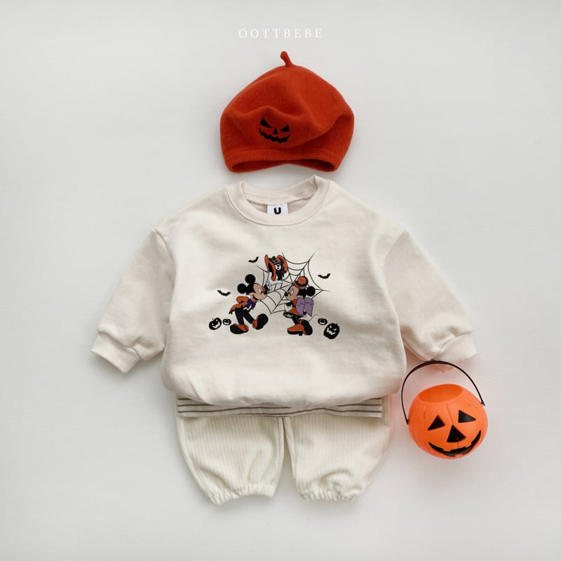 Oott Bebe - Korean Baby Fashion - #onlinebabyshop - Halloween Velvet Pants - 11