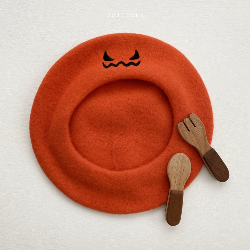 Oott Bebe - Korean Children Fashion - #littlefashionista - Halloween Wool Beret - 2