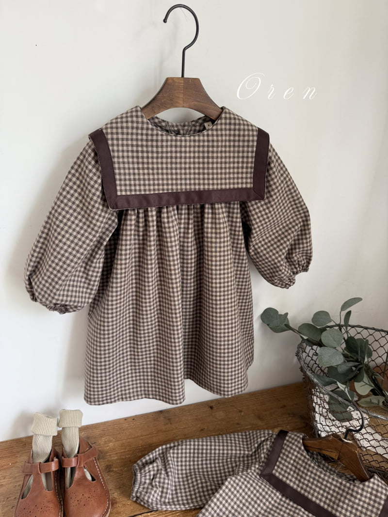 Oren - Korean Baby Fashion - #babyfashion - Bobo Check Sailor Suit - 10