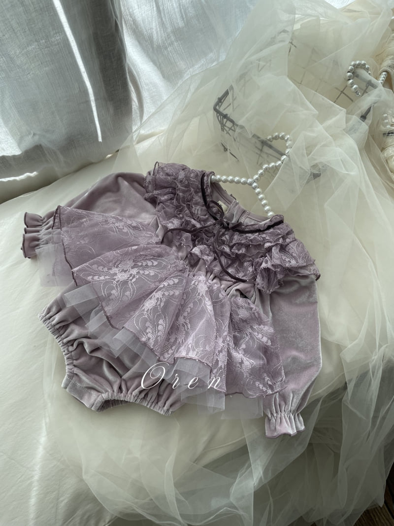 Oren - Korean Baby Fashion - #babyfever - Bebe Bruant Lace Suit - 5
