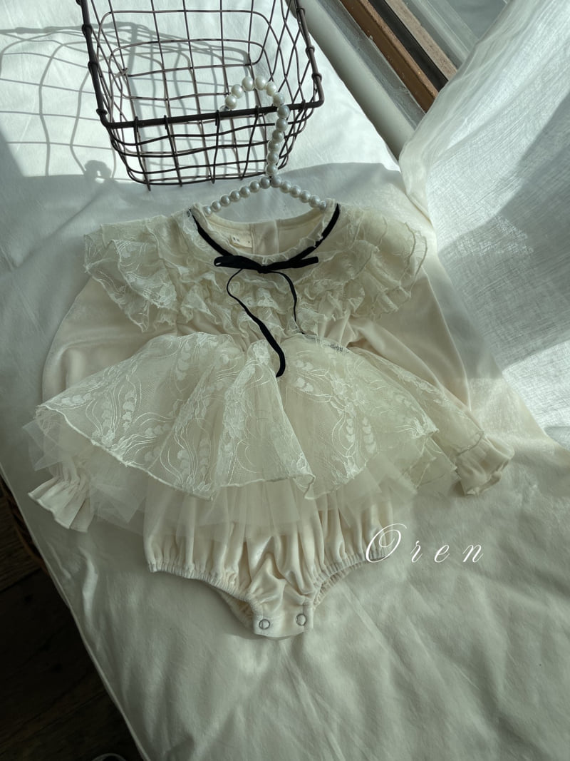 Oren - Korean Baby Fashion - #babyoninstagram - Bebe Bruant Lace Suit - 8