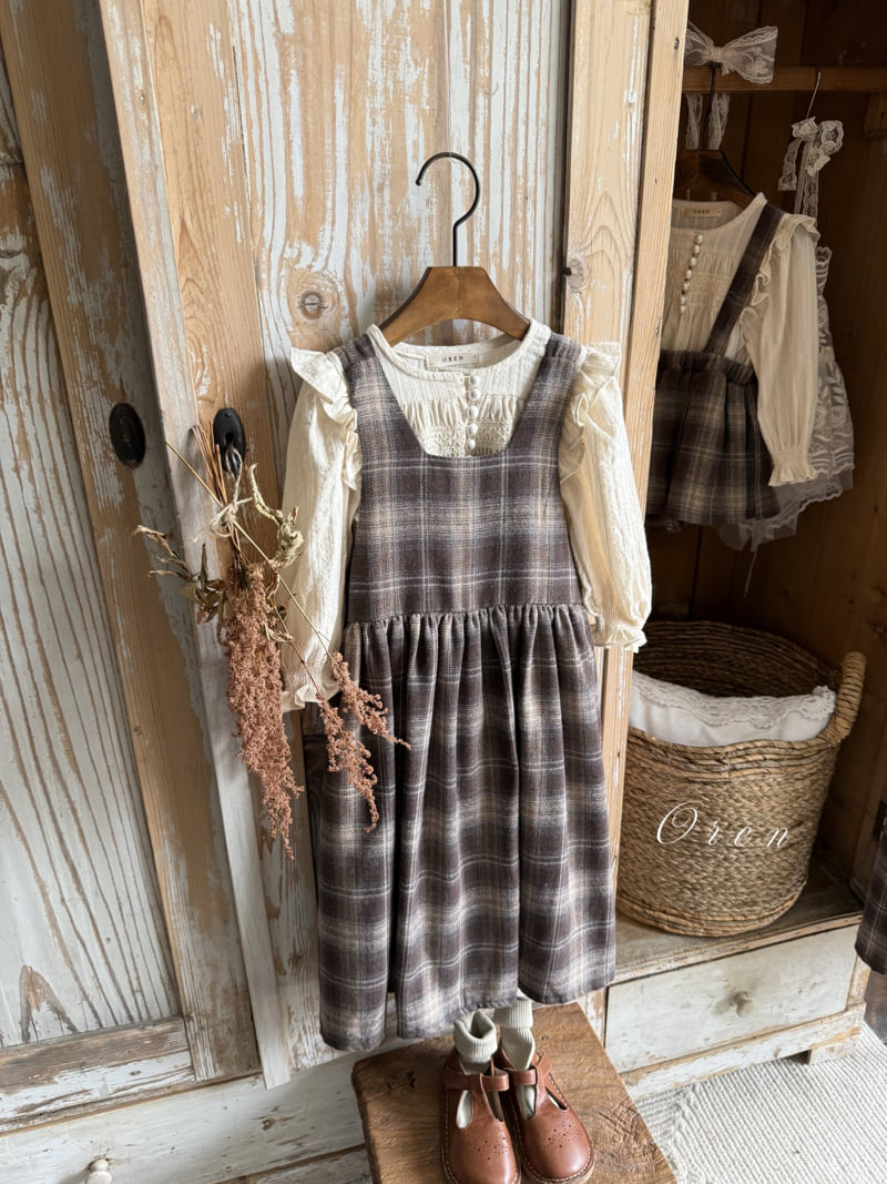 Oren - Korean Baby Fashion - #babyootd - Kids Miel Smocking One-piece - 5