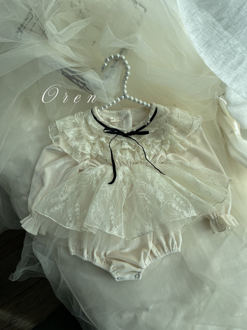 Oren - Korean Baby Fashion - #babyoutfit - Bebe Bruant Lace Suit - 10