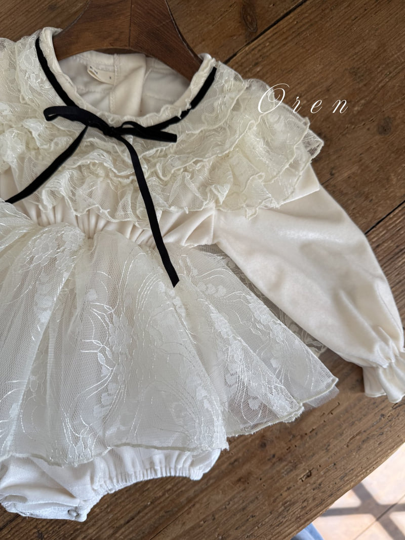 Oren - Korean Baby Fashion - #babyoutfit - Bebe Bruant Lace Suit - 11