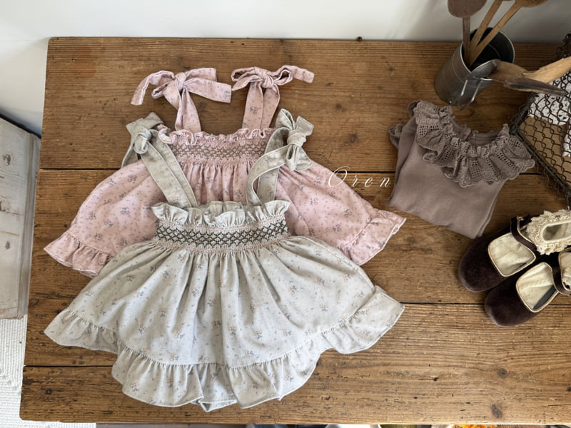 Oren - Korean Baby Fashion - #onlinebabyboutique - Amelie Smocking Skirt Bloomer - 7