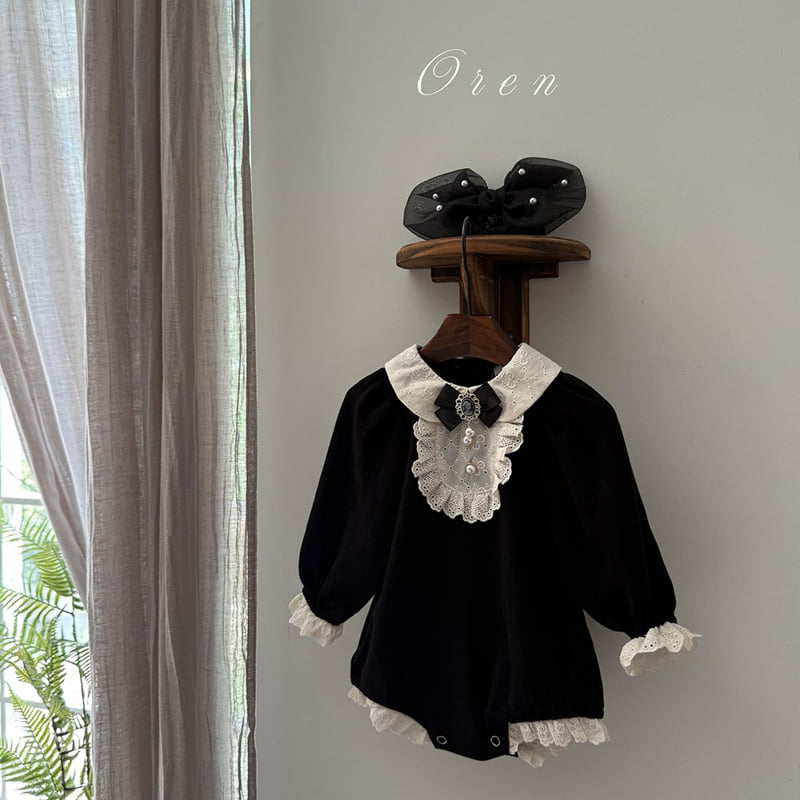 Oren - Korean Baby Fashion - #onlinebabyboutique - Anna Suit (with Corsage)
