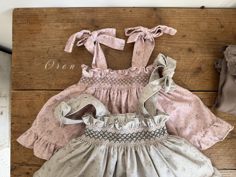 Oren - Korean Baby Fashion - #onlinebabyshop - Amelie Smocking Skirt Bloomer - 8