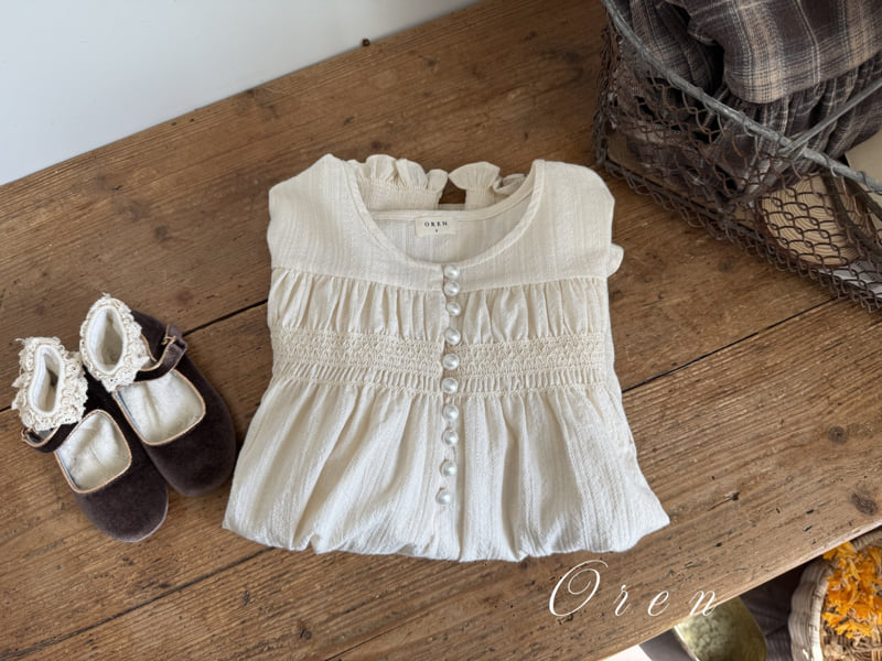 Oren - Korean Baby Fashion - #smilingbaby - Kids Miel Smocking One-piece - 11