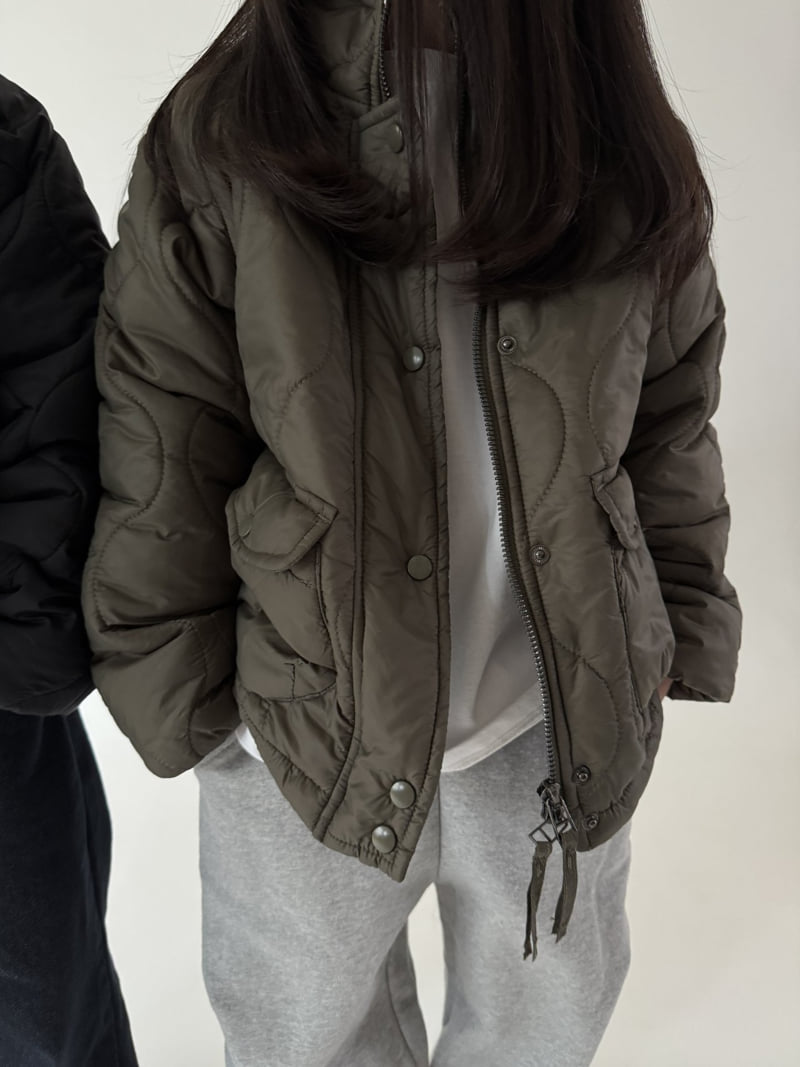 Our - Korean Children Fashion - #childofig - Mono Quilted Jacket - 8