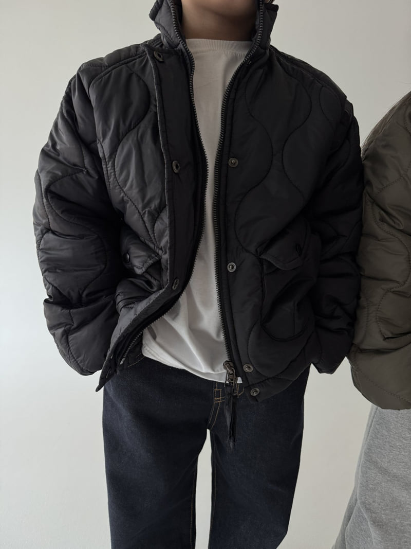 Our - Korean Children Fashion - #childofig - Mono Quilted Jacket - 9