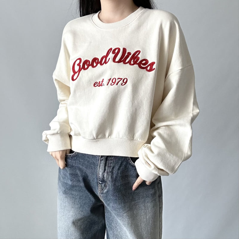 Pastel Deer - Korean Women Fashion - #romanticstyle - Vibe Crop Sweatshirt - 7