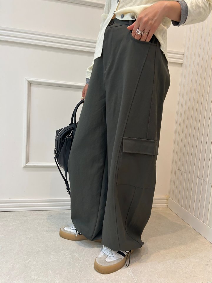 Pearls room - Korean Women Fashion - #momslook - String Cargo Slacks - 6