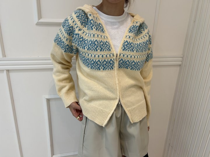 Pearls room - Korean Women Fashion - #momslook - Cable Hood Zip-up - 8