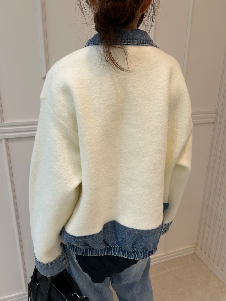 Pearls room - Korean Women Fashion - #momslook - Denim Jumper - 7