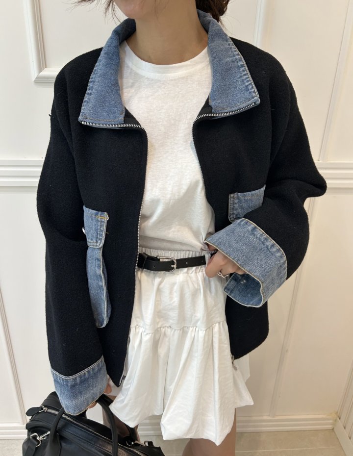 Pearls room - Korean Women Fashion - #momslook - Denim Jumper - 8