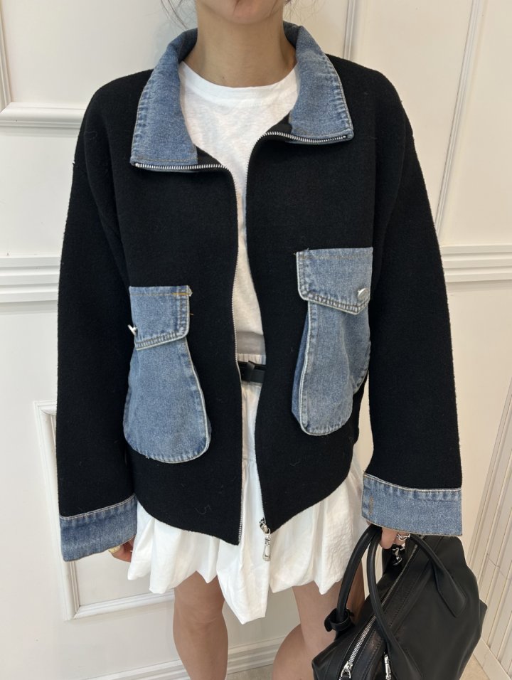 Pearls room - Korean Women Fashion - #momslook - Denim Jumper - 9