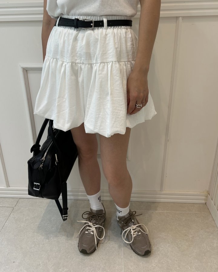 Pearls room - Korean Women Fashion - #momslook - Balloon Skirt (with Inner Shorts)