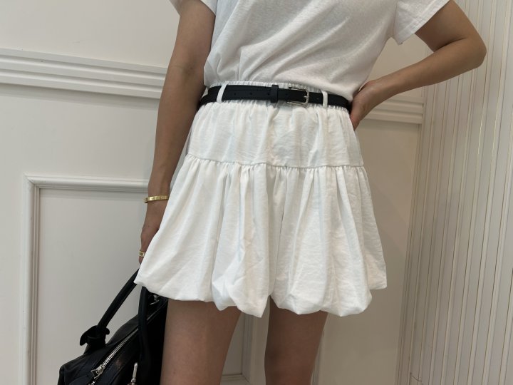 Pearls room - Korean Women Fashion - #momslook - Balloon Skirt (with Inner Shorts) - 5