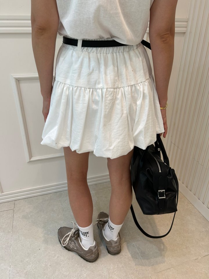 Pearls room - Korean Women Fashion - #momslook - Balloon Skirt (with Inner Shorts) - 6