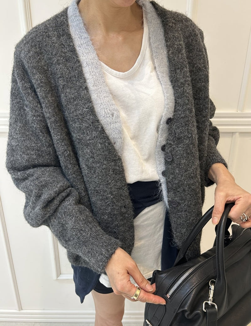 Pearls room - Korean Women Fashion - #momslook - Double Layered Cardigan - 6