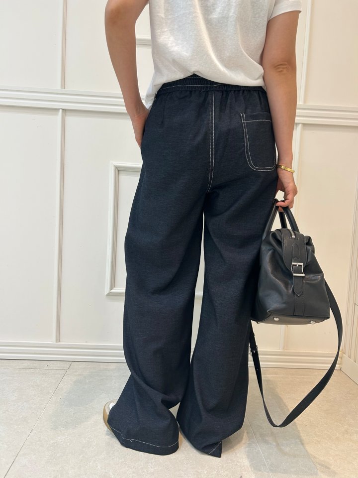 Pearls room - Korean Women Fashion - #pursuepretty - Stitch Pants - 6