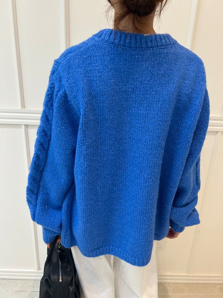 Pearls room - Korean Women Fashion - #pursuepretty - Cable Knit Cardigan - 5