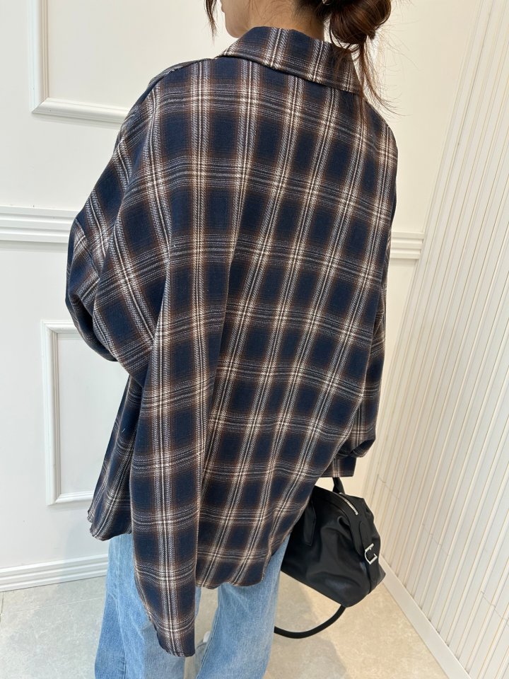 Pearls room - Korean Women Fashion - #pursuepretty - Check Shirt - 12