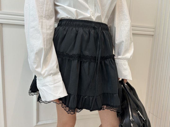 Pearls room - Korean Women Fashion - #pursuepretty - Lace Skirt - 9