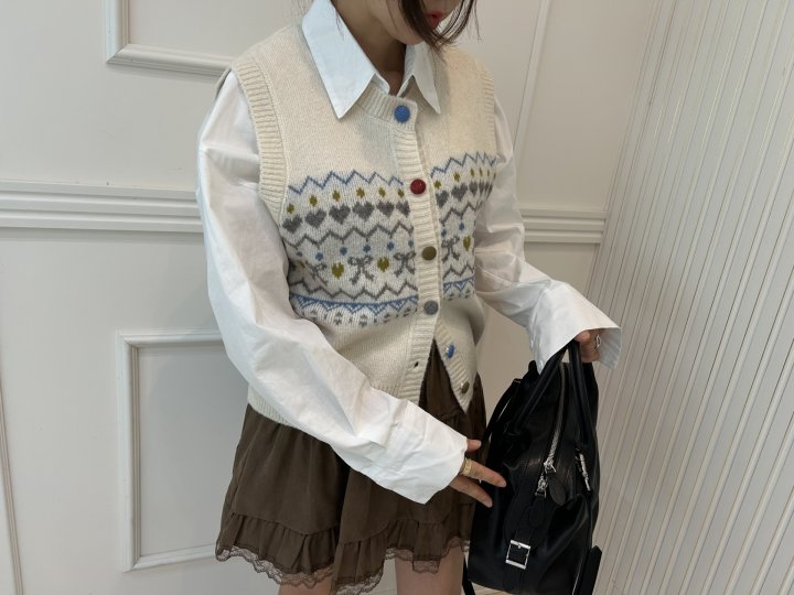 Pearls room - Korean Women Fashion - #pursuepretty - Song Song Knit Vest - 8