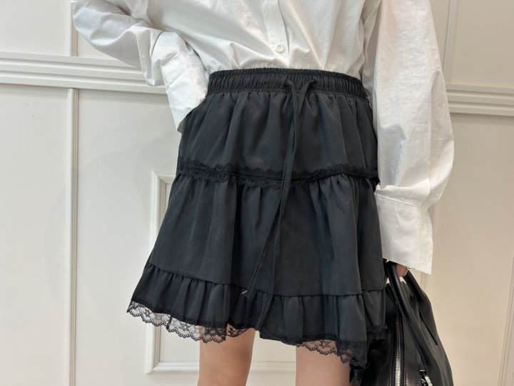 Pearls room - Korean Women Fashion - #restrostyle - Lace Skirt - 10