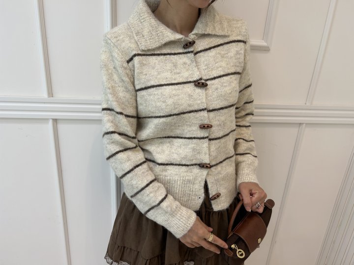 Pearls room - Korean Women Fashion - #restrostyle - Awesome Knit Shirt - 8