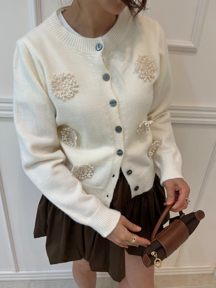 Pearls room - Korean Women Fashion - #restrostyle - Motive Cardigan - 7