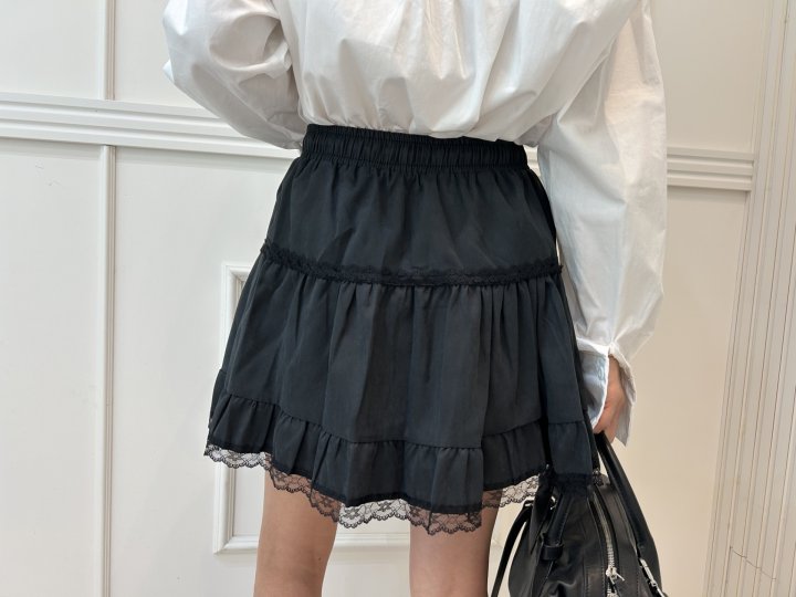 Pearls room - Korean Women Fashion - #romanticstyle - Lace Skirt - 11