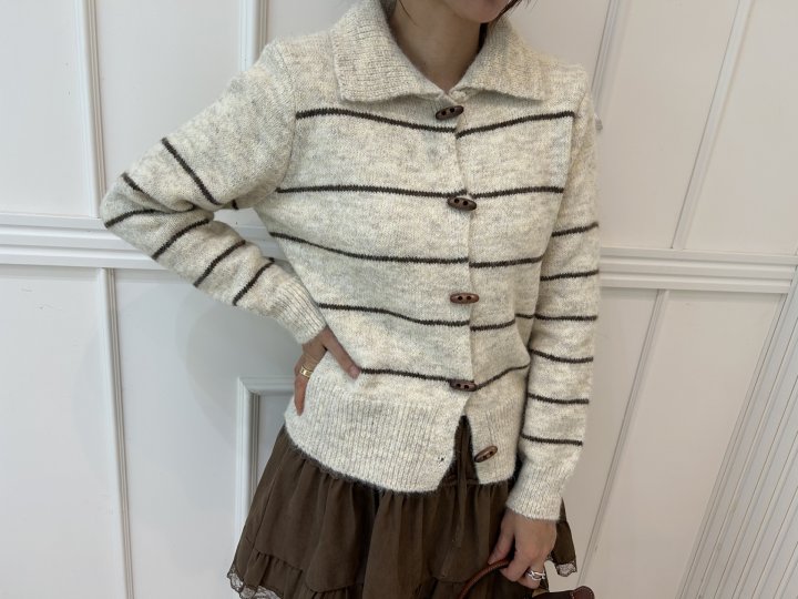 Pearls room - Korean Women Fashion - #romanticstyle - Awesome Knit Shirt - 9