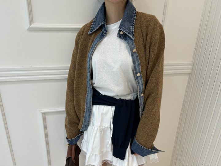 Denim Knit Shirt by Pearls room for Women - view 7